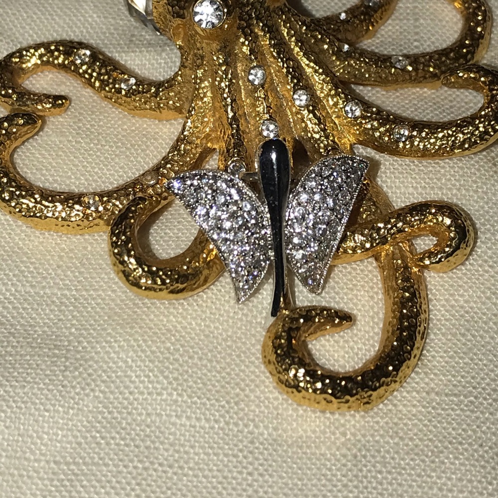 Sterling and Cz’s butterfly pendant.